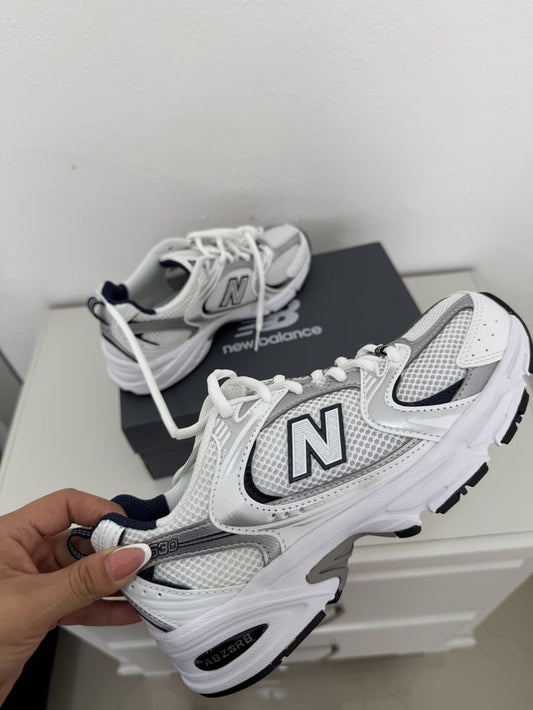 NB 530 - Silver / White / Black