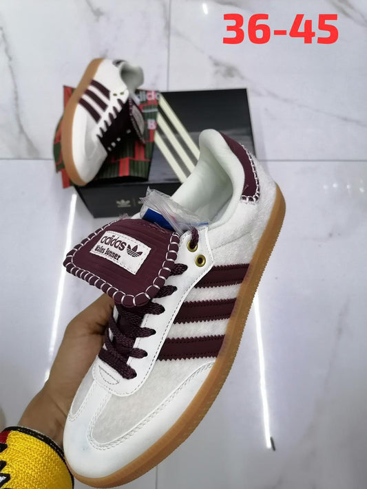 A Samba Wales Bonner - White Maroon