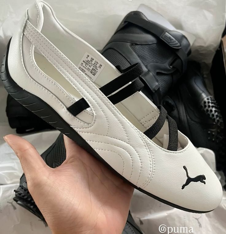 PM Speedcat Ballerina - White Black