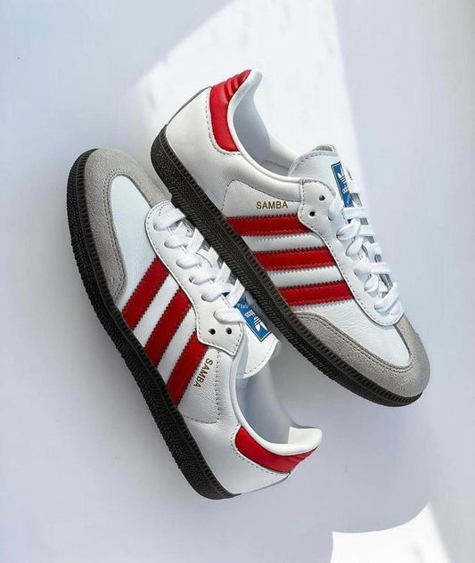 AD Samba - White / Red
