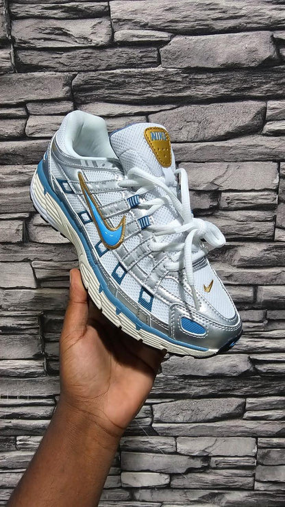 N P6000 - White/Aegean Storm-Metallic Silver