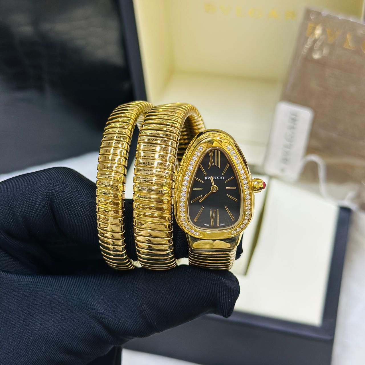 Bvlg@ri  Watch - Gold - Black