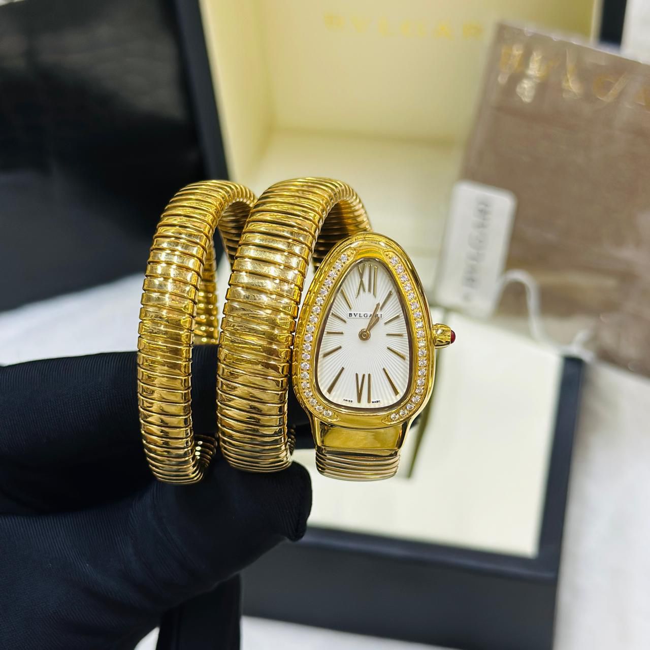 Bvlg@ri  Watch - Gold - White