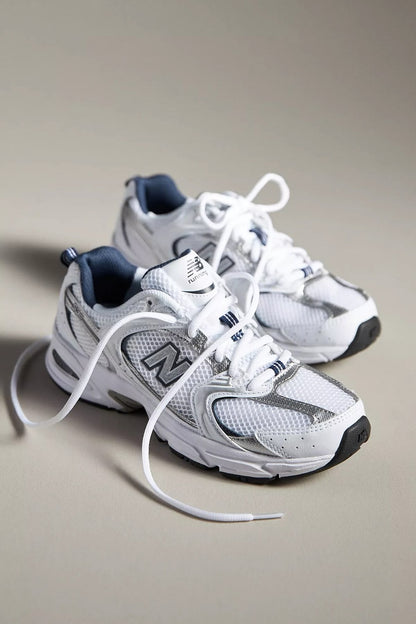 NB 530 - Silver/ White / Navy