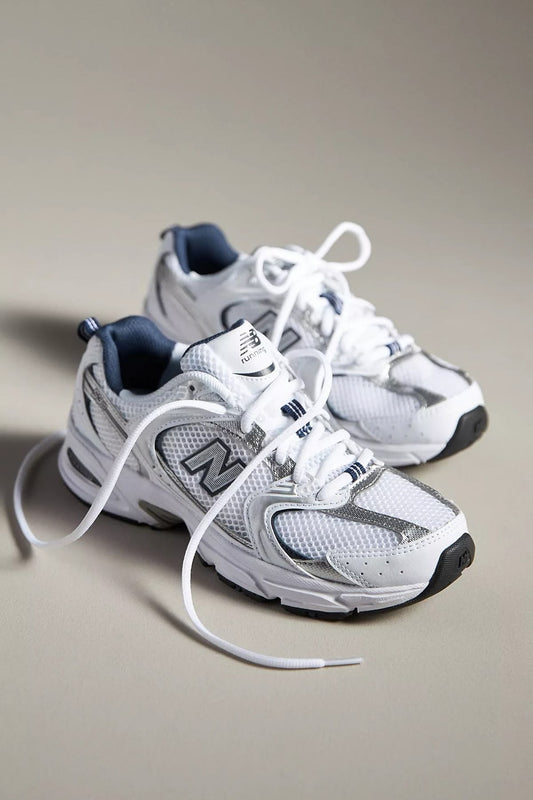 NB 530 - Silver/ White / Navy